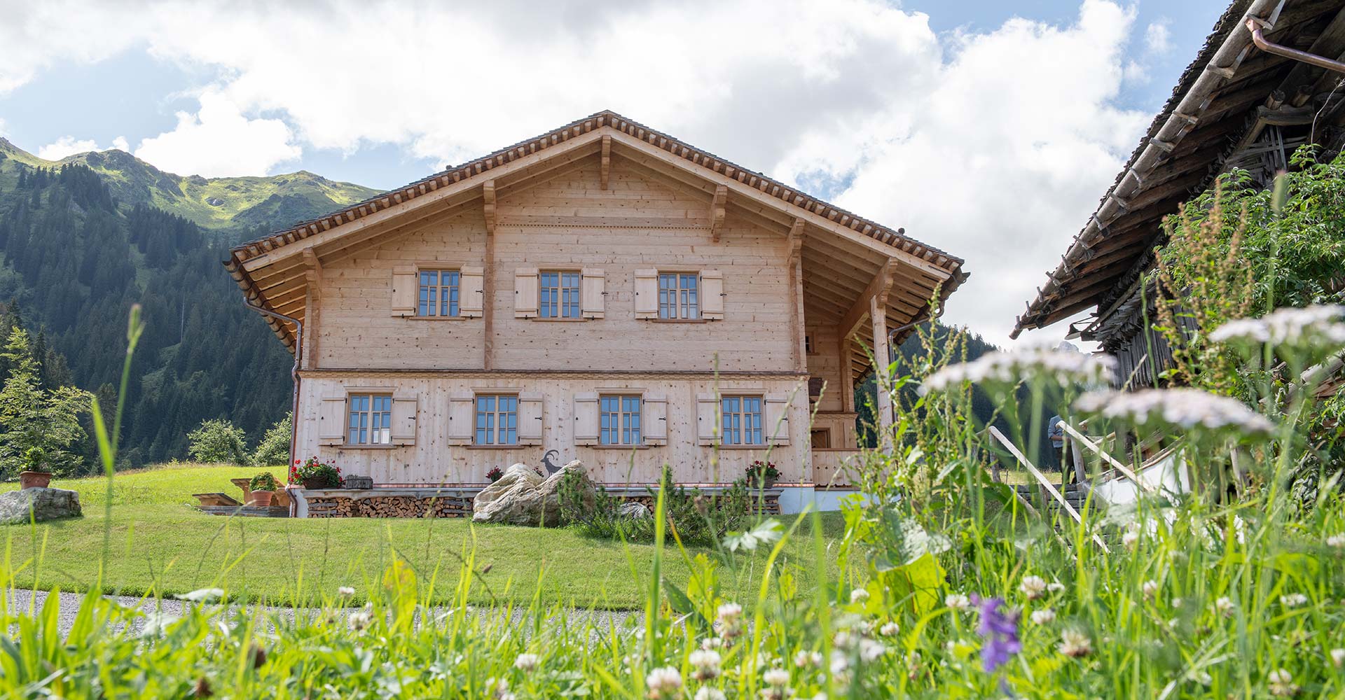 Exklusives Berghaus Gauertal Montafon im Sommer